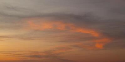 Clouds with warm light in the afternoon photo