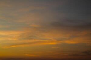 Clouds with warm light in the afternoon photo
