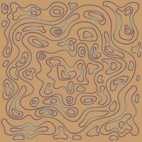 Abstract pattern in doodle style on a brown background vector