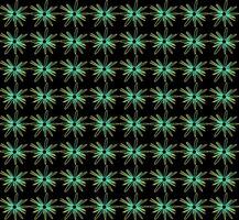 Abstract floral pattern on black background vector