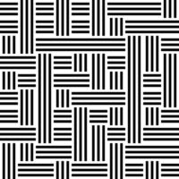 Retro black and white geometric pattern background, abstract circle, triangle and square lines art. Trendy bauhaus pattern backgrounds op-art set vector
