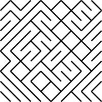 Labyrinth rectangle shape. Maze labyrinth game illustration vector