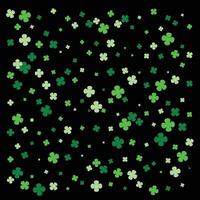 Green shamrock four leaf clover green background seamless pattern green clover, abstract green leaf background for your design, art illustration vector
