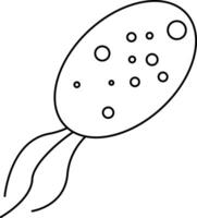 Simple line set of virus icons vector