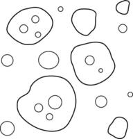 Simple line set of virus icons vector