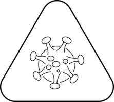 Simple line set of virus icons vector