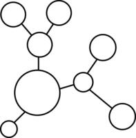 Simple line set of virus icons vector