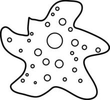 Simple line set of virus icons vector