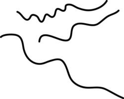 Simple line set of virus icons vector