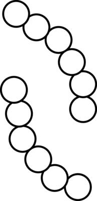 Simple line set of virus icons