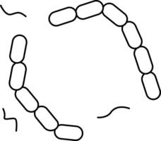 Simple line set of virus icons vector