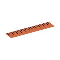 Measuring instrument, distance ruler, school geometry, maths, measurement metric item, stationery, measuring tape, school supplies, length measurement, object using ruler flat illustration. vector