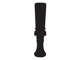 Duck call silhouette on white background vector