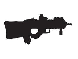 F2000 assault rifle silhouette vector