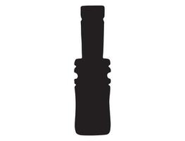 Duck call silhouette on white background vector