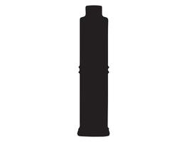 Duck call silhouette on white background vector