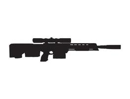 DSR 50 sniper riffle silhouette vector