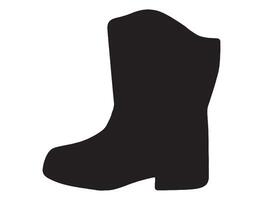 Drill team boot silhouette vector