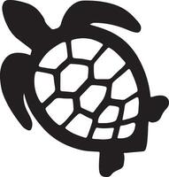 Turtle Graphic Silhouette Art for Nature and Wildlife Projects vector