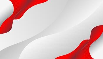 Red curve on a white background vector