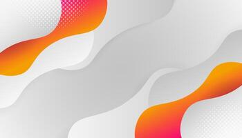 Gray background with gradient color abstract wave lines vector