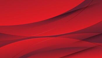 Abstract red background with dynamic waves vector