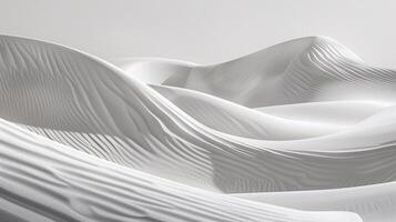 Subtle undulations of sand dunes in the desert, showcasing calming rhythms and flowing natural forms, Generated AI photo