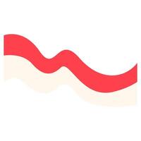 Indonesian Flag Shape decoration vector