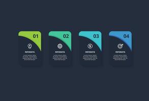Rectangles infographic with 4 steps, options, parts or processes. Business data visualization. vector