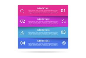 Rectangles infographic with 4 steps, options, parts or processes. Business data visualization. vector
