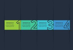 Rectangles infographic with 4 steps, options, parts or processes. Business data visualization. vector