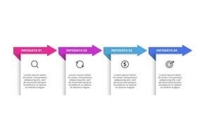 Rectangles infographic with 4 steps, options, parts or processes. Business data visualization. vector