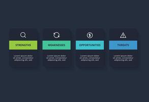 Rectangles infographic with 4 steps, options, parts or processes. Business data visualization. vector