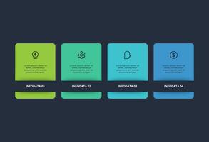 Rectangles infographic with 4 steps, options, parts or processes. Business data visualization. vector