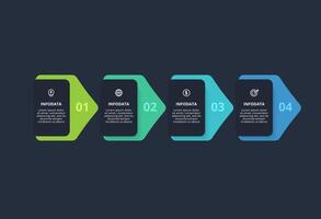 Rectangles infographic with 4 steps, options, parts or processes. Business data visualization. vector