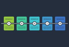 Rectangles infographic with 5 steps, options, parts or processes. Business data visualization. vector