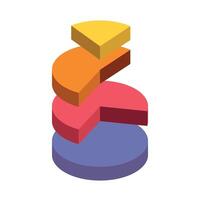 Isometric Statistic Set Collection vector