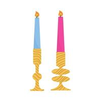 Candle Set Collection vector