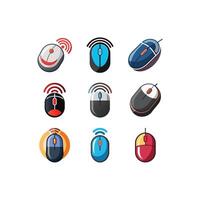 Computer Mouse icon symbol collection vector
