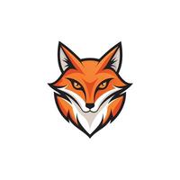 Fox head Mascot Icon Logo design vector