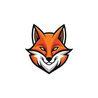 Fox head Mascot Icon Logo design vector
