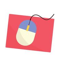 Designer Workplace Set Mouse vector