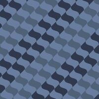 checkered wavy geometric pattern blue background vector