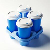 A vibrant array of colorful, transparent, and rainbow takeaway cup mockups on a white background, perfect for stock photos and branding