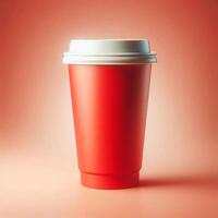 A vibrant array of colorful, transparent, and rainbow takeaway cup mockups on a white background, perfect for stock photos and branding
