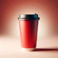 A vibrant array of colorful, transparent, and rainbow takeaway cup mockups on a white background, perfect for stock photos and branding