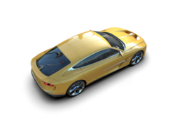 Realistic sport car isolated on background. 3d rendering - illustration png