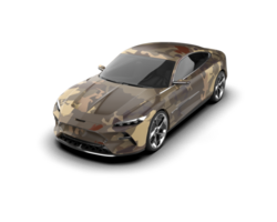 Realistic sport car isolated on background. 3d rendering - illustration png