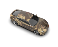 Realistic sport car isolated on background. 3d rendering - illustration png