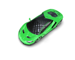Realistic sport car isolated on background. 3d rendering - illustration png